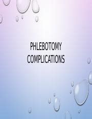 Phlebotomy complications.pptx - PHLEBOTOMY COMPLICATIONS • VIDEO COMPLICATIONS • HTTPS:/YOUTU.BE ...