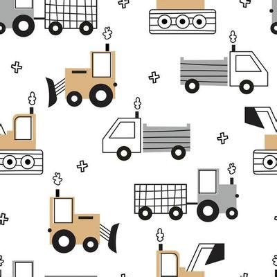 Tractor Pattern Vector Art, Icons, and Graphics for Free Download