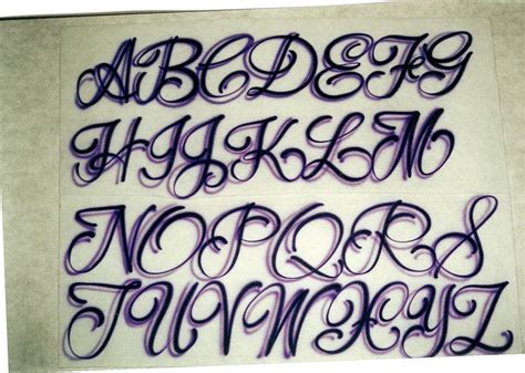 Airbrush Lettering Font - One-Stroke Script Caps | Lettering fonts, Lettering alphabet, Lettering