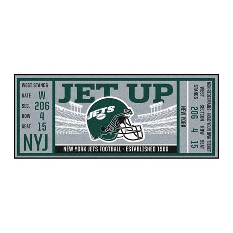 NFL - New York Jets Ticket Runner | AmericanGamingSupply