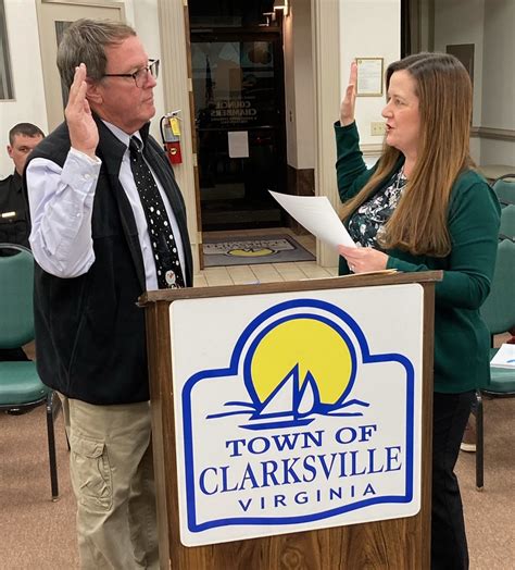 Mayor And Town Council Members Take Oath For 2023 Terms | Town of Clarksville Virginia