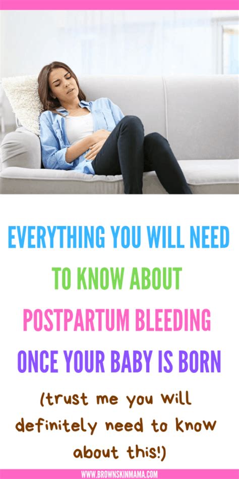 The 3 Lochia Stages of Postpartum Bleeding - Strange But True | Brown ...