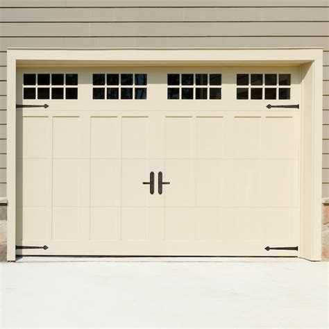 Cre8tive Hardware 6-Pack Black Plastic Garage Door Decorative Magnetic Hinge and Handle Set in ...