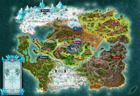 Razian Empire - A continent map for a final fantasy campaing : FFRPG