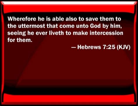 Bible Verse Powerpoint Slides for Hebrews 7:25