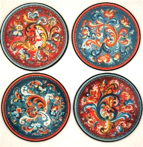 Traditional Norwegian painting Rosemaling - Art Kaleidoscope