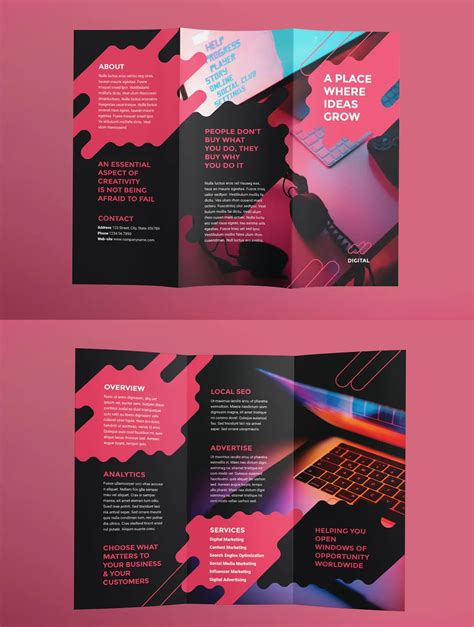 Digital Advertising Agency Brochure Trifold by ambergraphics on Envato ...