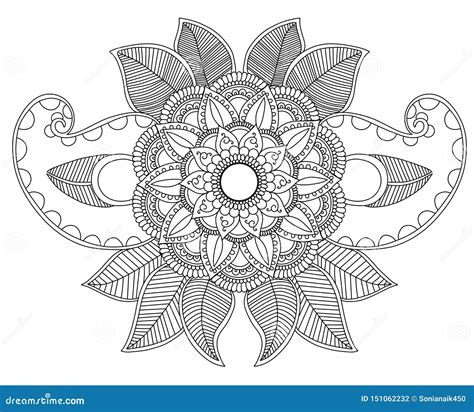 Spiral Flower Art on a White Background Stock Illustration - Illustration of background, growing ...