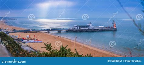 Bournemouth Beach and Pier editorial photo. Image of sand - 260800061