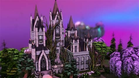 The Sims 4 - magic HQ realm of magic witch castle - speed build NO CC Plumbobkingdom The Sims ...