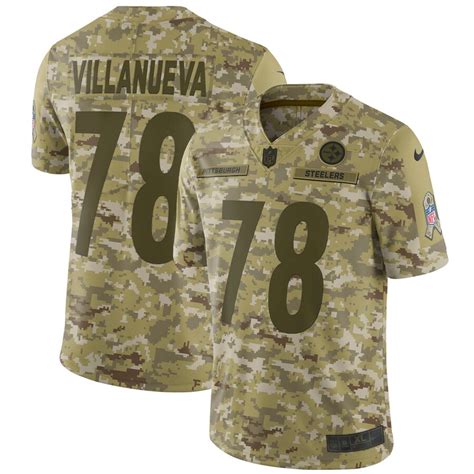 Nike Alejandro Villanueva Pittsburgh Steelers Camo Salute to Service Limited Jersey