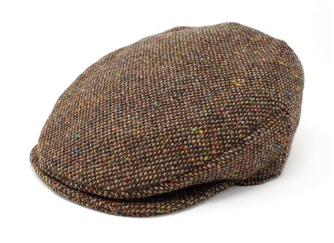 Hanna Hats - Irish Tweed Flat Cap for Men's Donegal Vintage Driving Hat Made in Ireland ...