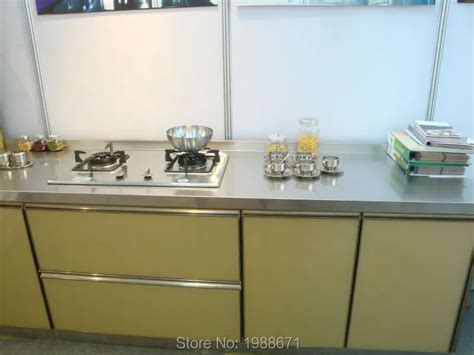 Aluminum Modern Kitchen Furniture Stainless Steel Base Cabinets Kitchen ...