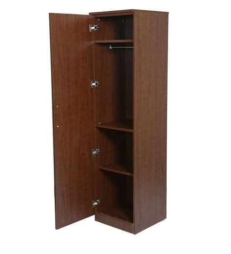 Buy 1 Door Wardrobe in Dark Choco finish by FullStock Online - 1 Door Wardrobes - Wardrobes ...