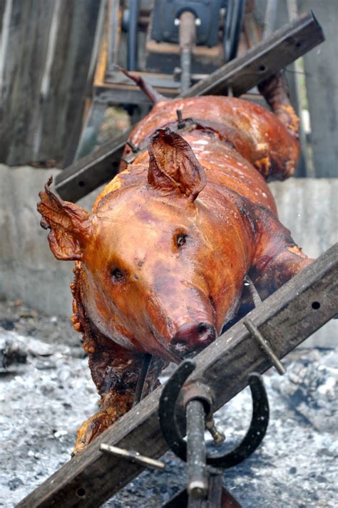 How To Roast A Whole Hog On A Spit | Amy Glaze's Pommes D'Amour