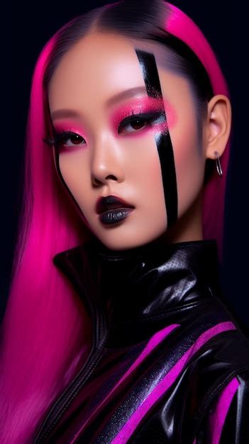 Premium AI Image | KPop vocalist stunning photo shoot look Korean model with makeup stylish ...