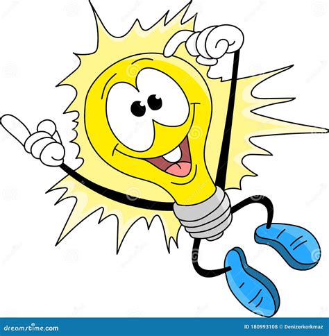 Evil Cartoon Light Bulb