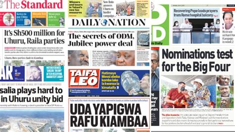 Standard Newspaper Kenya News | Daily Updates | TUKO