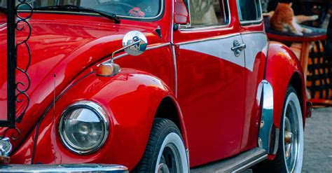 Red Vintage Beetle Car · Free Stock Photo