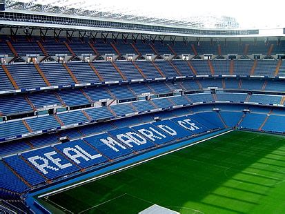 1920x1080px | free download | HD wallpaper: Real Madrid CF stadium, football stadium, seats ...