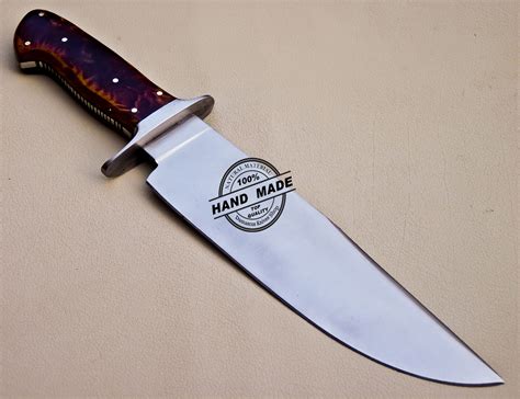 Bowie Knife Custom Handmade Stainless Steel Hunting Bowie Knife