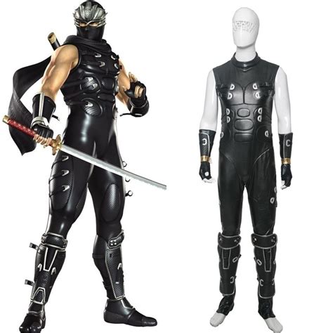 Ninja Gaiden Ryu Hayabusa Cosplay Costume Leather Full Set ...