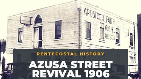 Azusa Street Revival 1906-Pentecostal History - thejesusculture