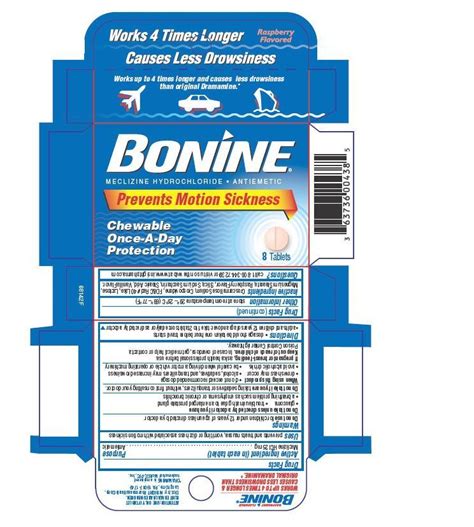 Bonine (tablet, chewable) Insight Pharmaceuticals