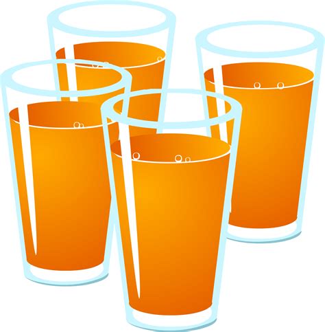Clipart - Drink Orange Juice