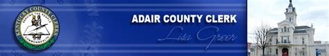 Adair Clerk | Adair County Clerk