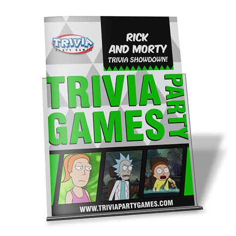 Rick and Morty Trivia Party Game Booklet – Trivia Party Games