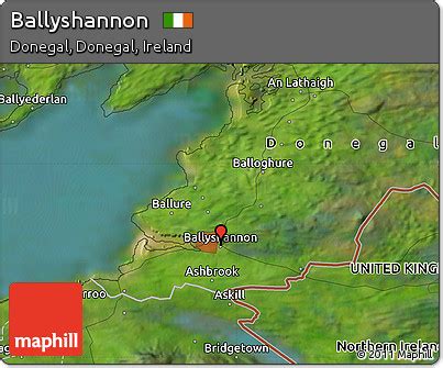 Free Satellite Map of Ballyshannon