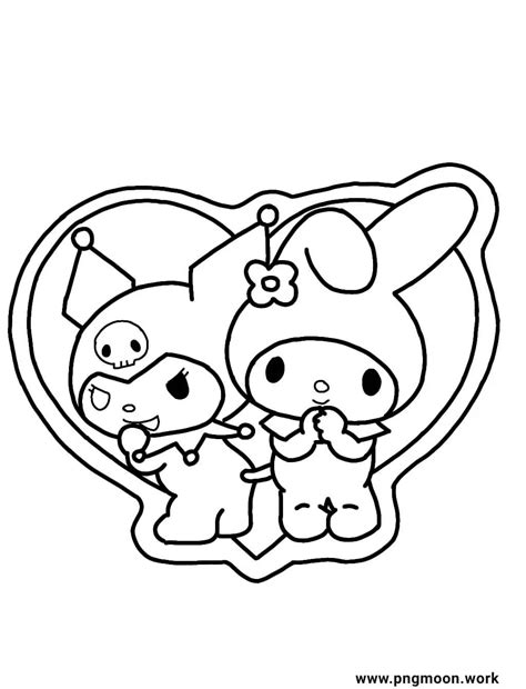 Sanrio Coloring Pages - Pngmoon | Pegatinas bonitas, Dibujos bonitos, Lindos dibujos fáciles