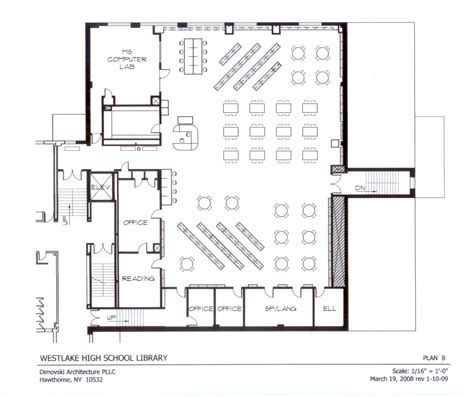 School Library Floor Plan