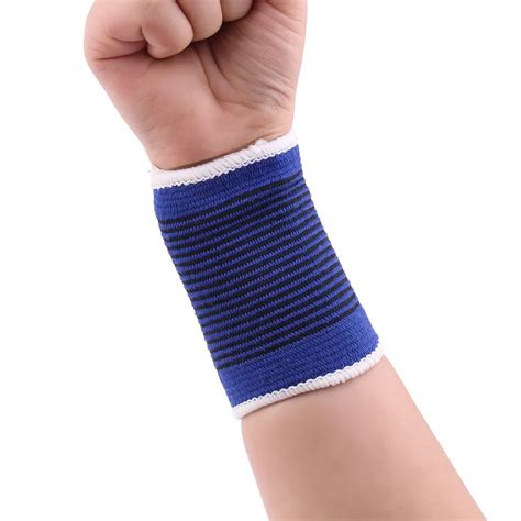 1pair Soft Elastic Breathable Wrist Support Brace Band Sleeve Sports ...