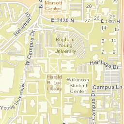 Byu Provo Campus Map – Map Vector