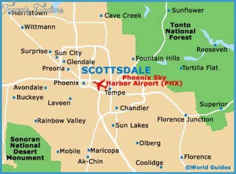 Scottsdale Map (With images) | Tourist information, Scottsdale