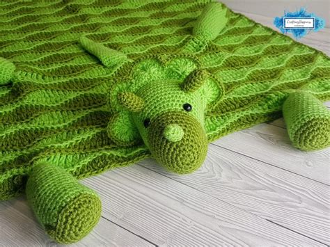 Triceratops Dinosaur Baby Blanket Crochet Pattern Stroller - Etsy