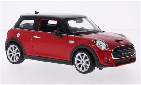 Diecast model cars Mini Cooper 1/24 Welly S red/black 2014 - Alldiecast.us