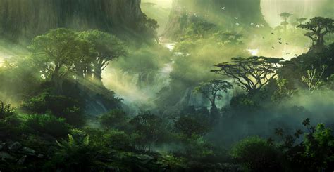 Woodlands by JonasDeRo on DeviantArt | Fantasielandschaft, Wald ...