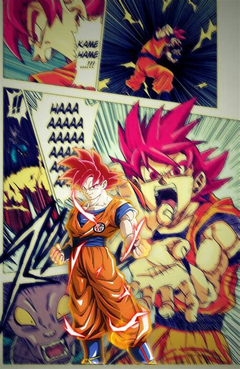 Goku ssj dios manga Dragon Ball Z, Dragon Ball Super, Goku Super, Son ...