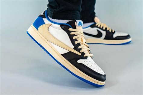 Travis Scott x fragment x Air Jordan 1 Low On-Foot Look | Hypebeast