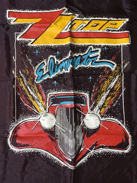 Vintage 1983 ZZ Top Eliminator Tour Silk Bandana | Etsy