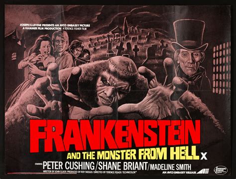 FRANKENSTEIN AND THE MONSTER FROM HELL (1974) Original Vintage Peter ...