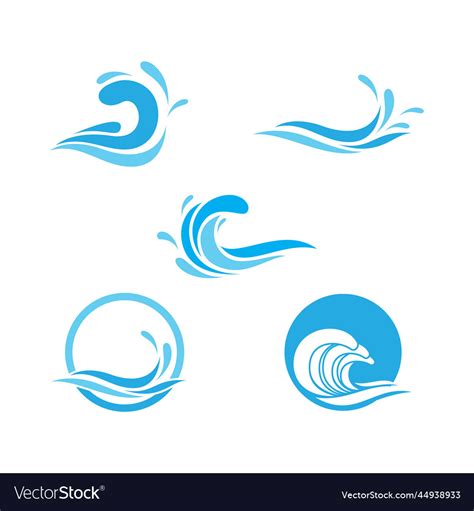 Water wave Royalty Free Vector Image - VectorStock