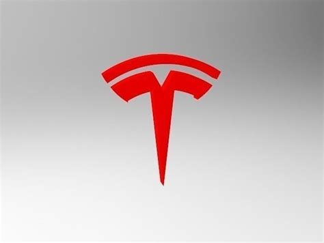 tesla logo 3D model 3D printable | CGTrader