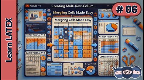How to merge rows and columns of tables in LaTeX | Learn Latex 06 - YouTube