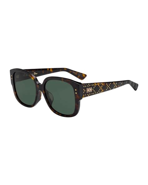 Dior LadyDiorStuds Square Studded Sunglasses | Sunglasses, Square stud, Dior