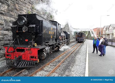 Steam Engine at Welsh Train Station Editorial Photography - Image of ...