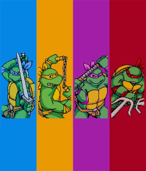 TMNT - Arcade Pixels by haydenyale on DeviantArt